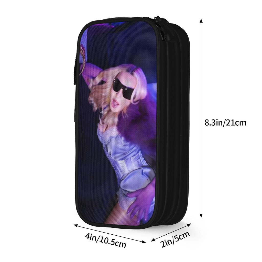 Madonnas Confessions II Pencil Cases Creative Pen Box Pencil Bags for Student Large Storage School Supplies Gifts Pencil Box