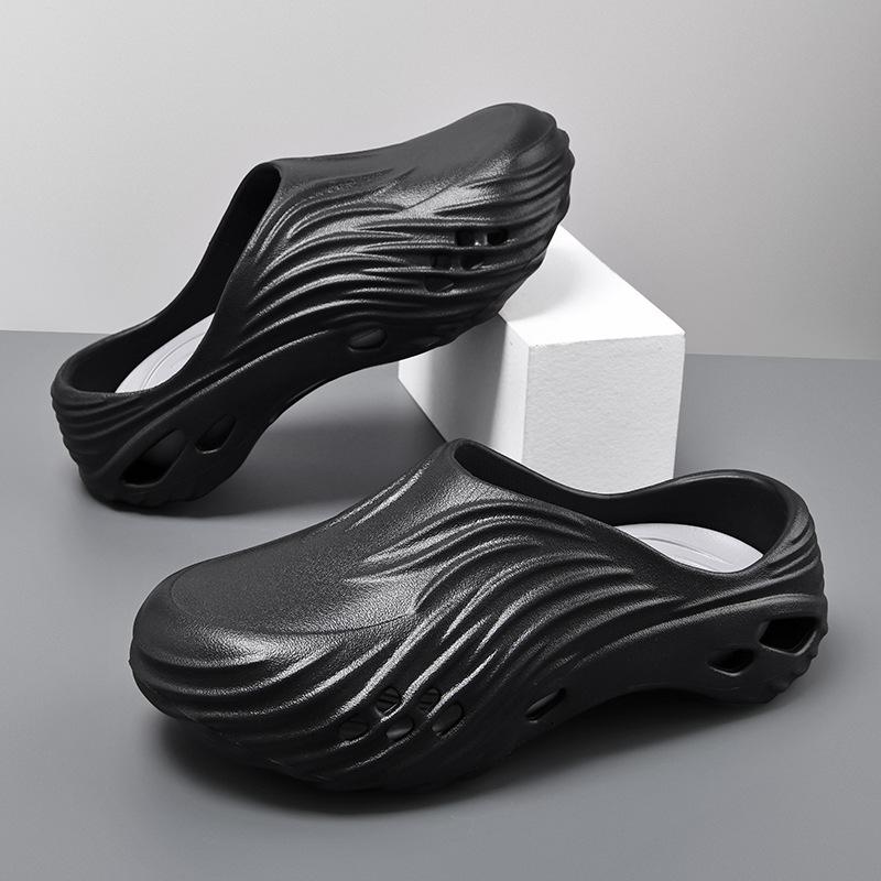 Slippers men's summer bag head hole shoes men's wear sandals men's trendy personality outdoor wading beach shoes