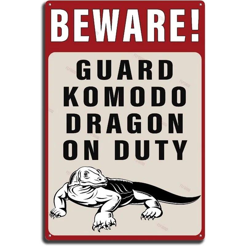 Vintage Warning Metal Tin Sings Keep Gate Closed Posters Plate Wall Decor for Home Bars Garage Cafe Clubs Garden Retro Poster