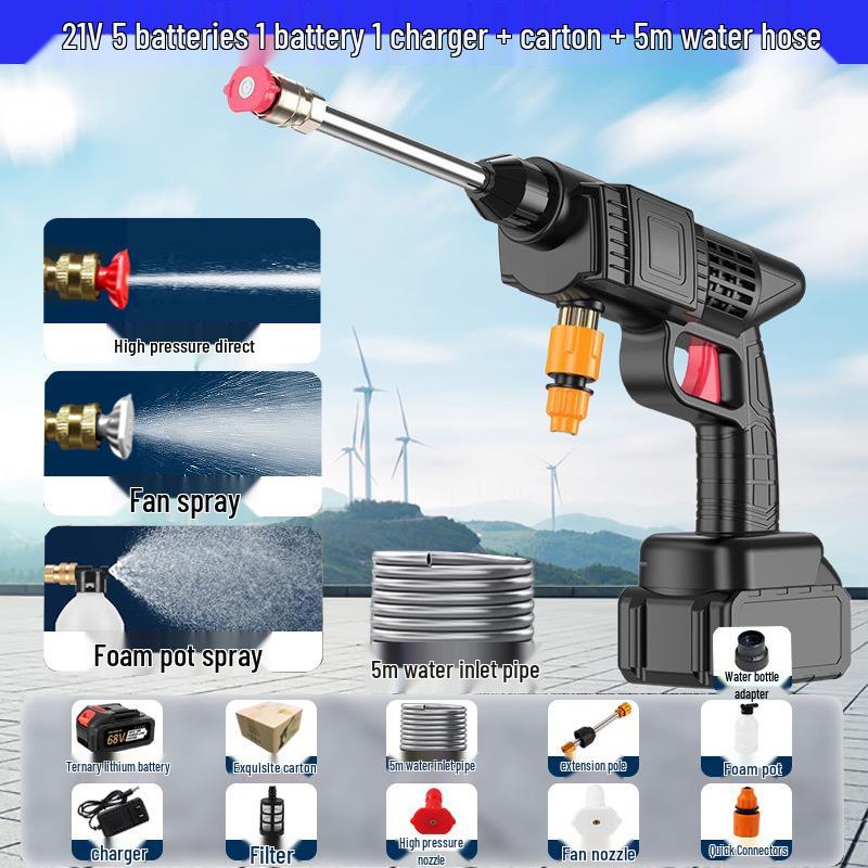 Przenośna ładowalna myjka ciśnieniowa do samochodu
