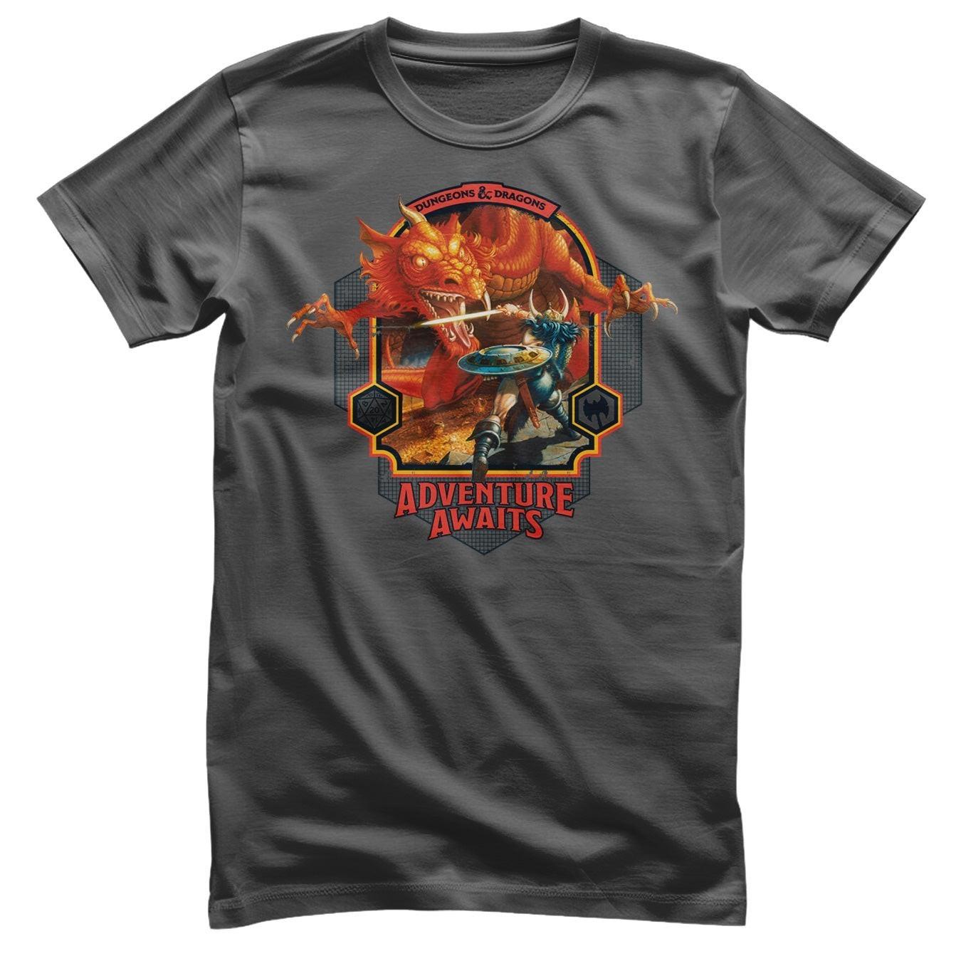 Officially Licensed Dungeons Dragons Adventure Awaits Mens T-Shirt S