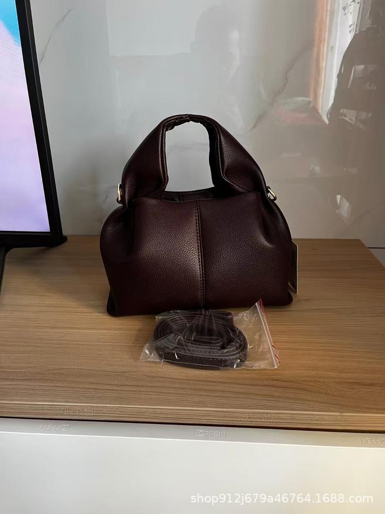 Women's New Niche Bag Polene Cloud Genuine Leather High-quality Casual Handbag Fashionable Light Luxury Crossbody