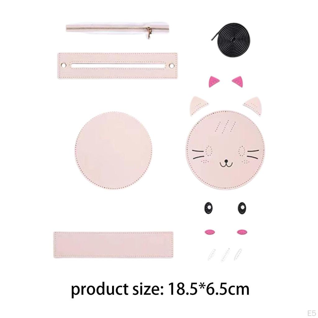 DIY Leather Bag Making Cute Animal Shape Shoulder Sewing Material for Women