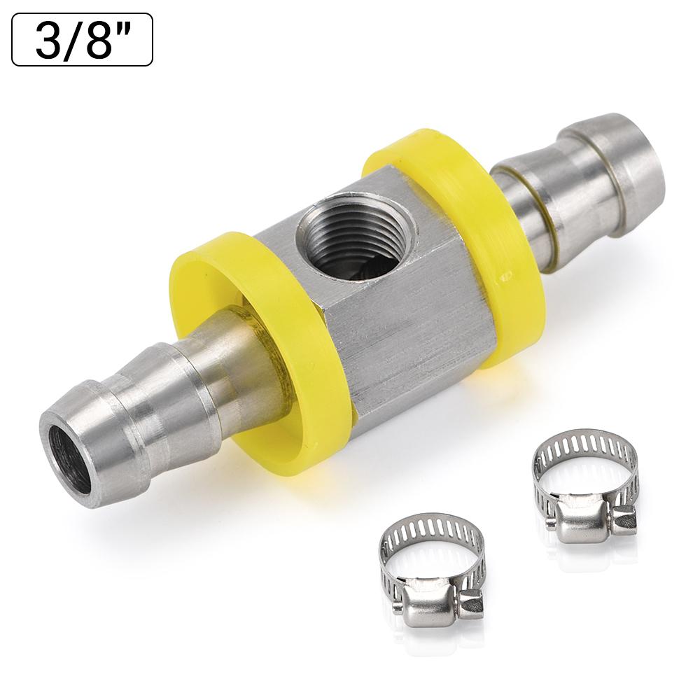 3/8 1/2 Inch Fuel Line Fuel Pressure T-fitting Adapter For Fuel Pressure Gauge Sensor Car Accessorie T-fitting Adapter Connector