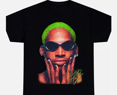 T-SHIRT DENNIS RODMAN Σπάνια Αφιέρωμα Vintage Ραπ Μπλουζάκι Στυλ Hip Hop