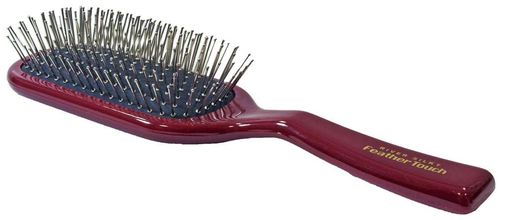 Kinugawa Company Feather Touch Cushion Brush Hair Brush Red 1 Piece (x 1)
