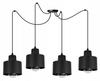 MODERN CEILING HANGING LAMP BLACK LED LAMP