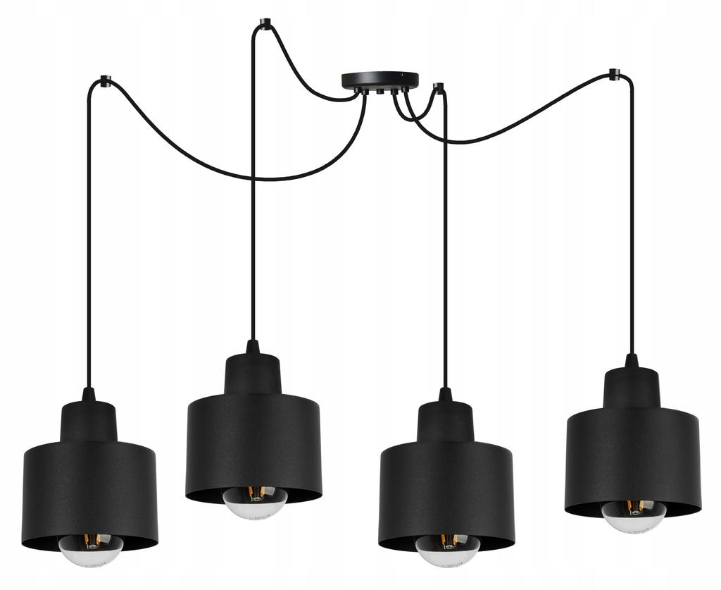 MODERN CEILING HANGING LAMP BLACK LED LAMP