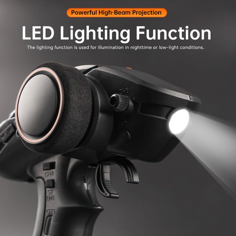 Turbo RC A82-S 2.4G 7CH RC Car Transmitter, Technical Standards Compliance Certified, Electric Car Radio Control Set with RX200 Receiver