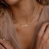Custom Necklace For Women Any Font with Box Chain Gold Nameplate Necklace Best Friend Perfect Birthday Gift Choker