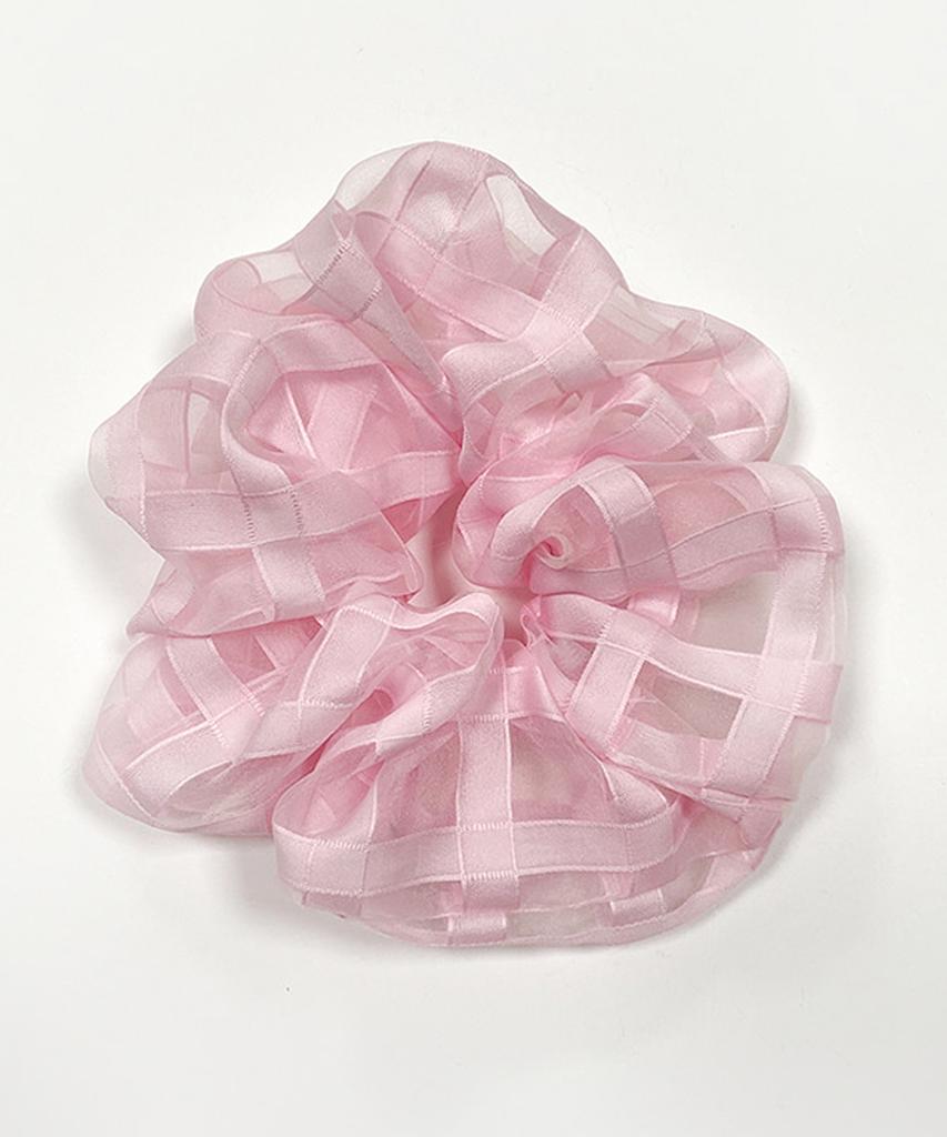 August Harmony Cotton Candy Scrunchie - Pink