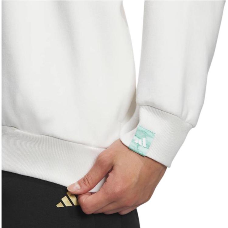 adidas Originals FW23 Dragon Year CNY Series Pullover Hoodie With Dragon Logo Unisex Tops White JE3498