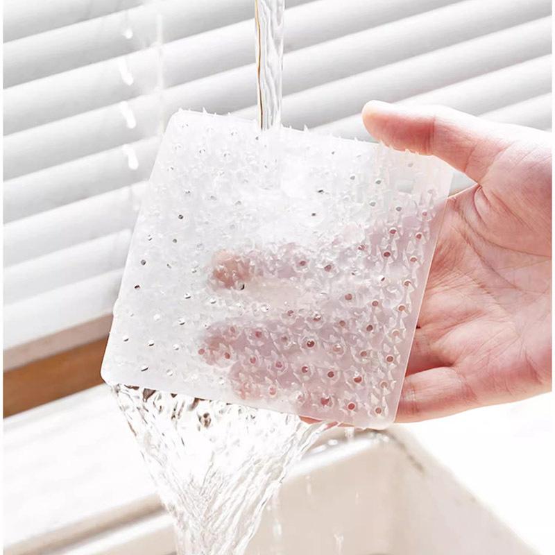 Frukt- og grønnsaksbørste Rengjøringsbørste for kjøkkenvask Avløpskurv Rengjøringsbørste for sprekker Fingersett Frukt- og grønnsaksbørste Multifunksjonell børste