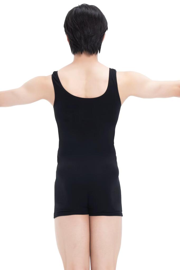 Black Sleeveless Tank Leotard for Ballet and Size 9338 180 [s.lemon] Men's Adults, Gymnastics,