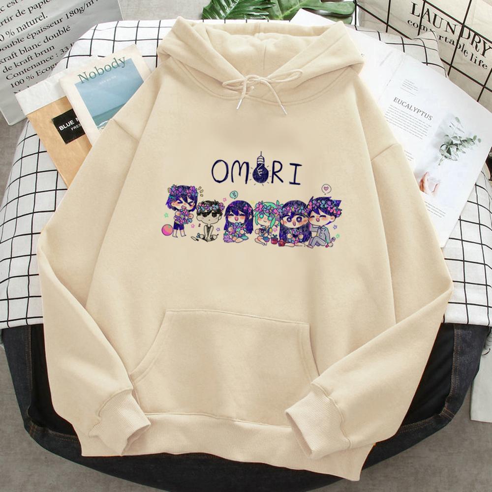 Omori Hoodies Women Y2k Aesthetic Kawaii Sweat Y2k Hooded Shirt Women Harajuku Tracksuit Fashion Graphic Retro Y2K Personality
