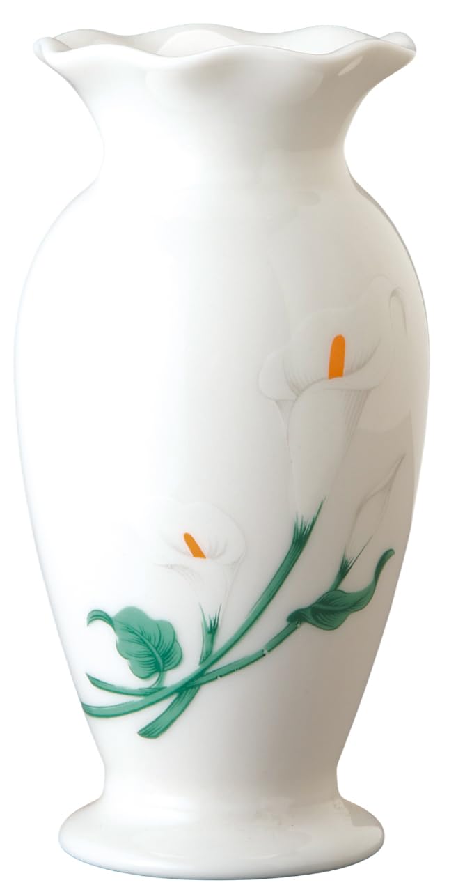 

White Calla Lily Vase [5 inches] Buddhist Altar Supplies, Home Memorial