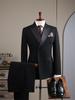 Men's 2025 Double-Breasted Suit Set for Groom, Best Man, Wedding, and Formal Events
