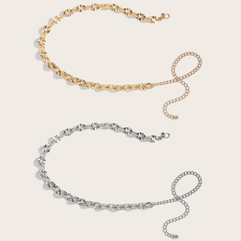 Multifunctional Metal Chain Belt Adapts To Different Outfits For Effortless Styling In Daily Life Various Occasion