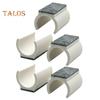 5Pcs Chair Legs Tips Caps with Felt Pads U-shaped Plastic Table Feet Glides Protectors Non-Slip Furniture Feet Tubing Cap for 19/22/25mm Diameter