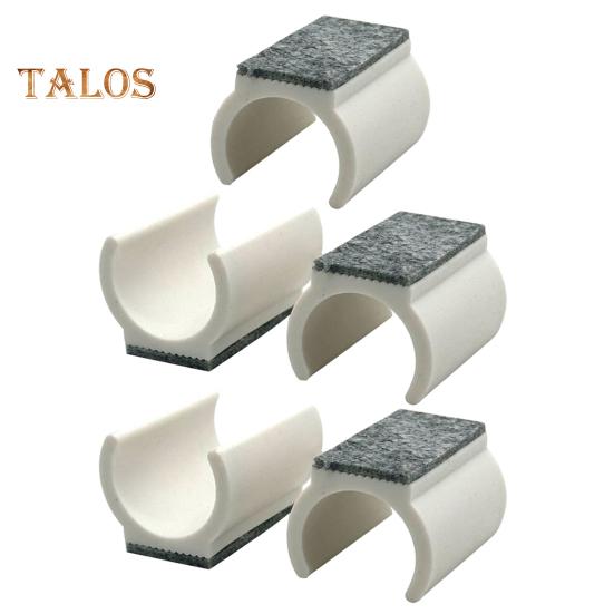 5Pcs Chair Legs Tips Caps with Felt Pads U-shaped Plastic Table Feet Glides Protectors Non-Slip Furniture Feet Tubing Cap for 19/22/25mm Diameter