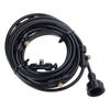 Backyard Seating Fog Line with Hose Fitting for Yard and Garden Use, Outdoor Water Set for Deck and Balcony Layouts