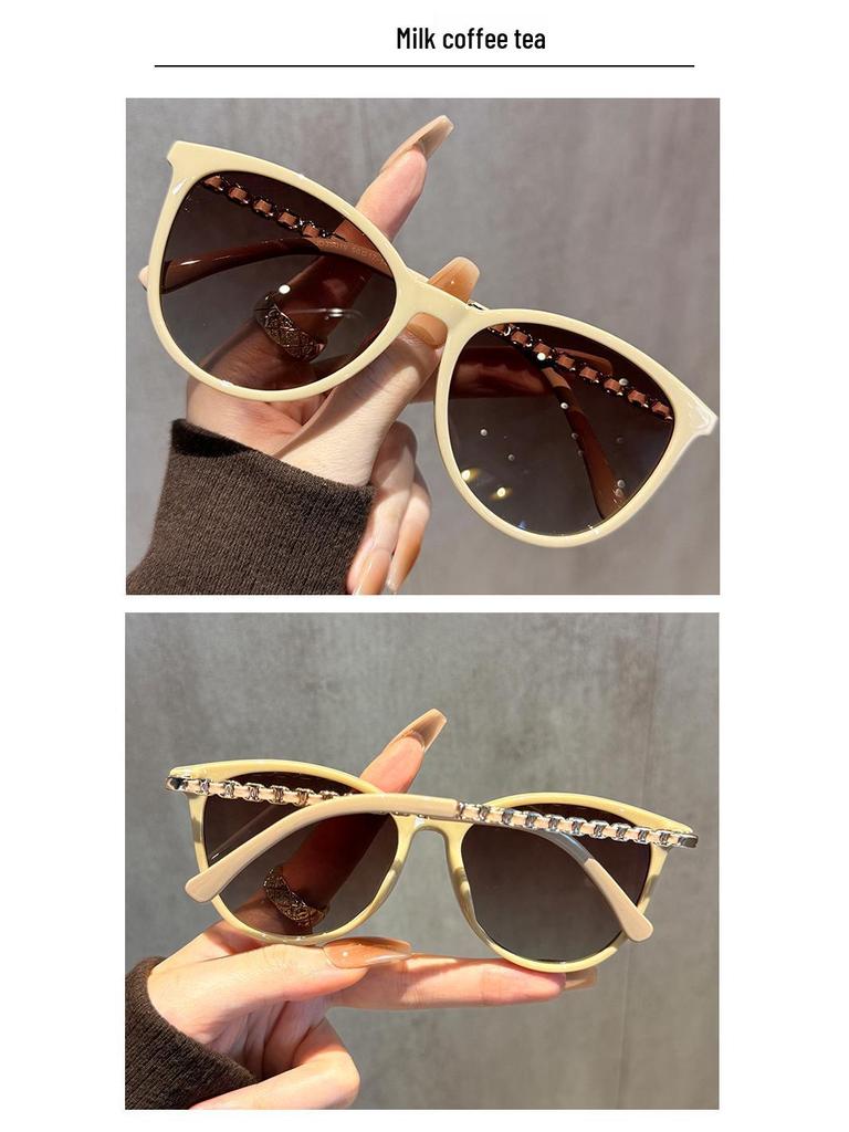 Chic 2025 Cat-Eye Sunglasses: Women's TR90 Anti-UV Polarized Fashion Shades