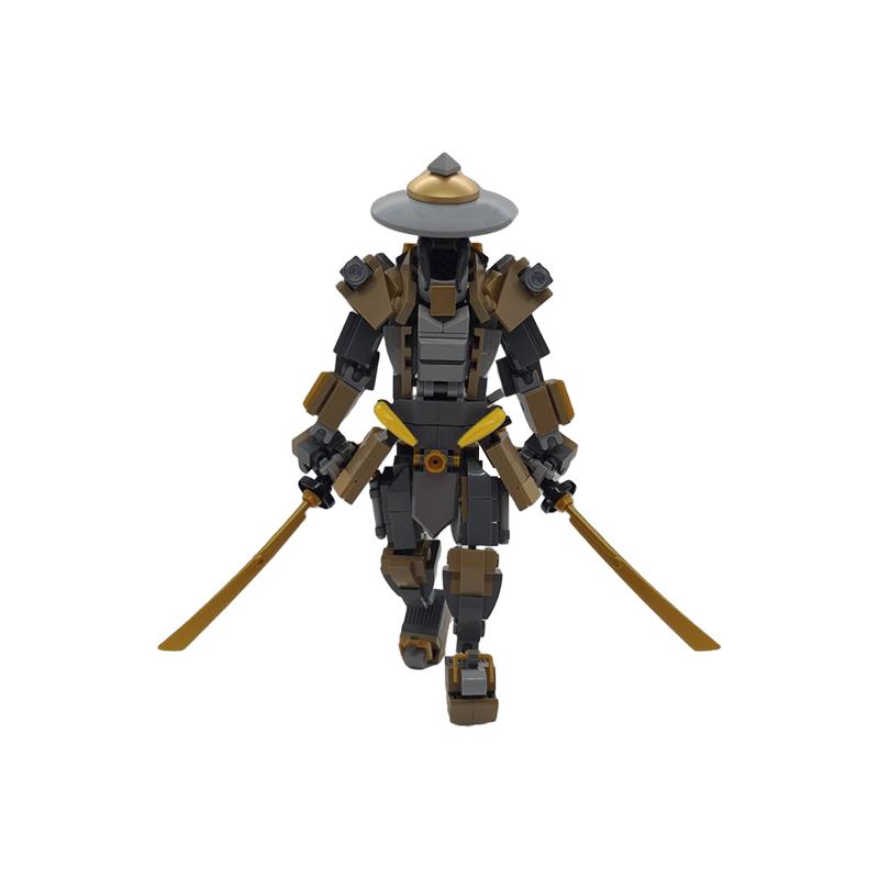 MOC Interstellare Kreativität Mecha Bausteine Für Spiel Warframed Krieger Schwertkämpfer Mech Roboter Serie Ziegel Spielzeug Kinder Geschenk