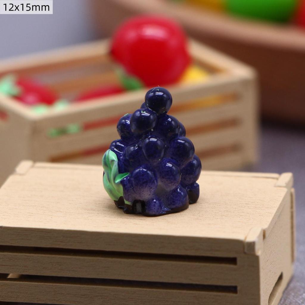 10-Piece Set: Mini 3D Fruit Dollhouse Dining Table Play Food Props