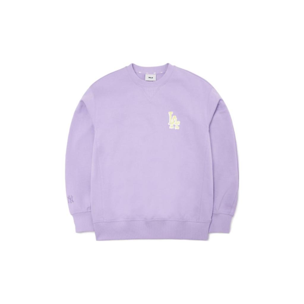 MLB Los Angeles Dodgers Printed Crewneck Sweatshirt Unisex sweatshirt Purple 3AMTS0121-07LDL