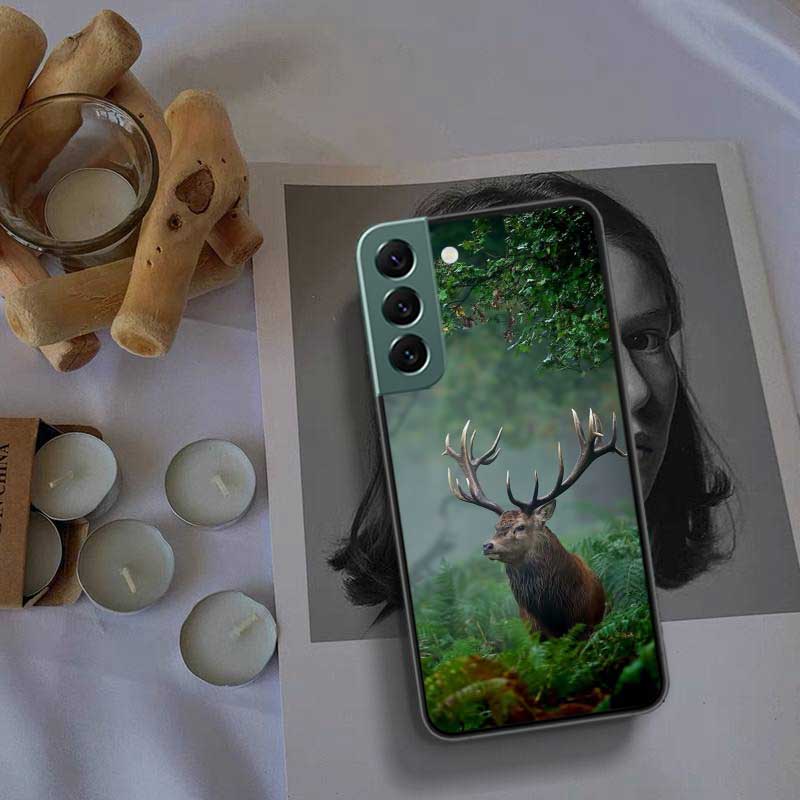Deer Hunting Camo Phone For Samsung Galaxy S24 S22 Ultra S21 Plus S20 S23 FE Case S10 S10E S9 S8 S7 Edge Cover Silicone Soft Coq