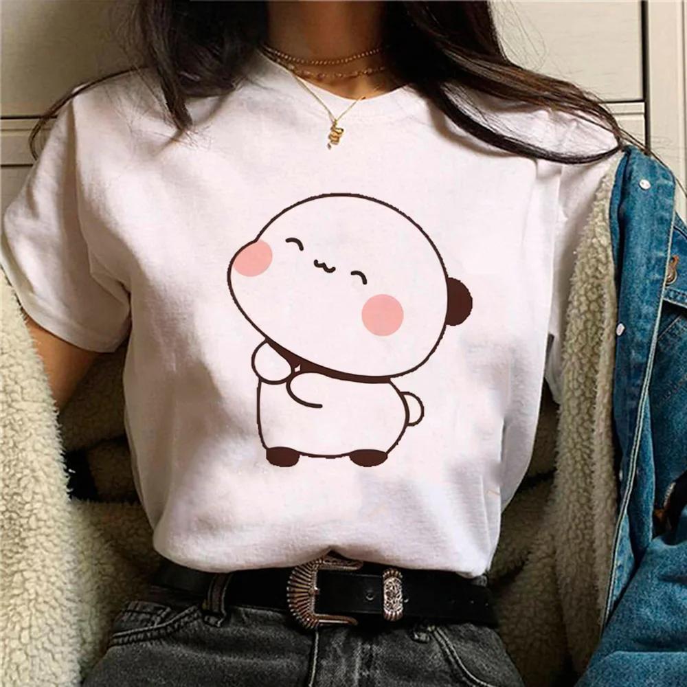 Bubu Dudu T-shirt Women Manga Designer Anime Top Girls Pattern Funny Clothes Womens Cute Casual T-shirt