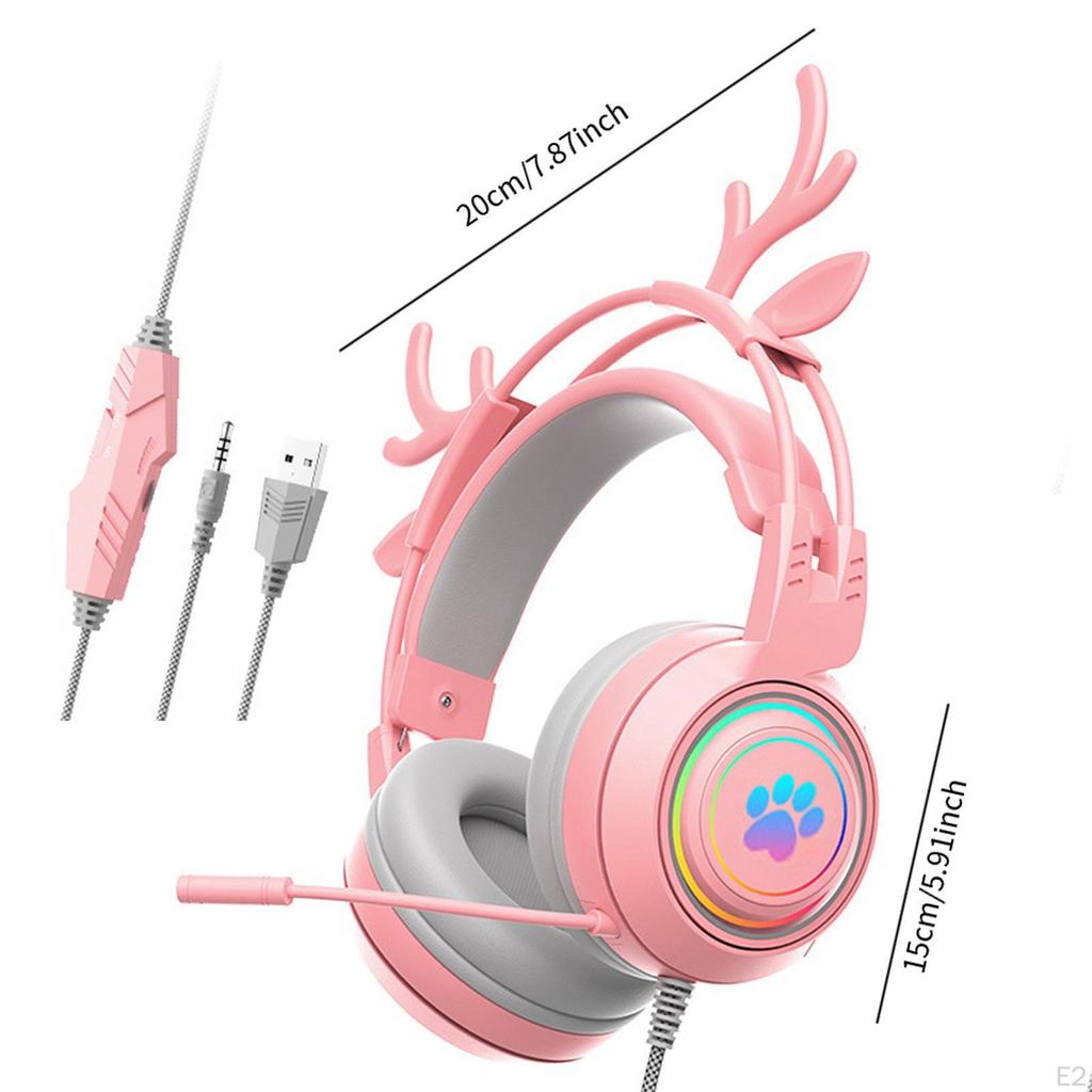Gaming Headset with RGB Illumination for Mobile Devices and