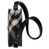 Burberry Check Jacquard Polyester Tote Shoulder Bag Women bags Black 80931061