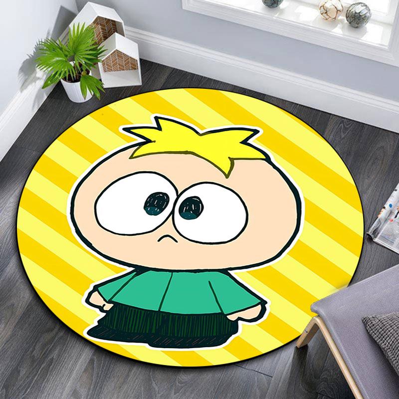 Butters Pattern Round rug,Carpet Rug for Living Room Bedroom Playroom ,Non-slip Floor Mat,Holiday Gifts and Birthday Gifts.