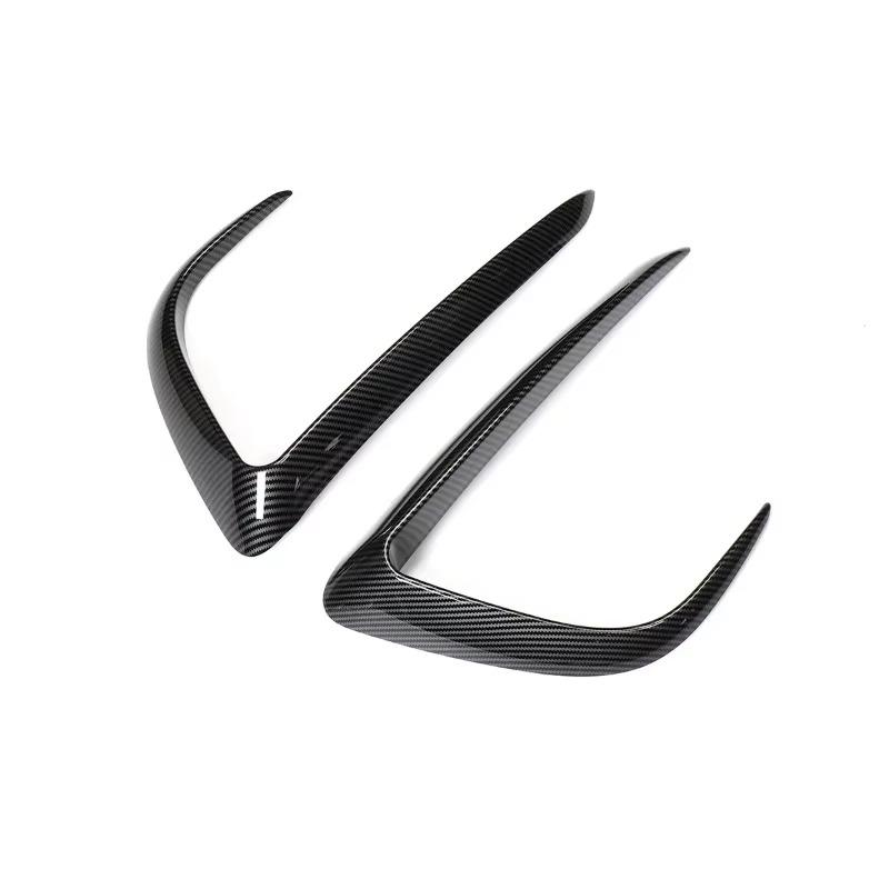 

Wind Knife for Tesla Model Y Front Bumper Cover Fog Lamp Eyebrow Spoiler Blade Sticker Trim ABS Car Modification Black 2025-2025