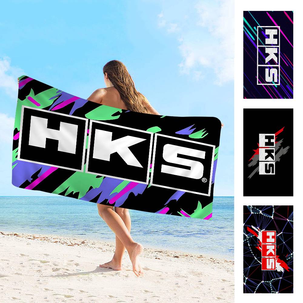 Sports Car HKS JDM Big Microfiber Beach Towels Quick Dry Towel Sand Beach Towels Pool Towel For Travel Swim Pool Yoga