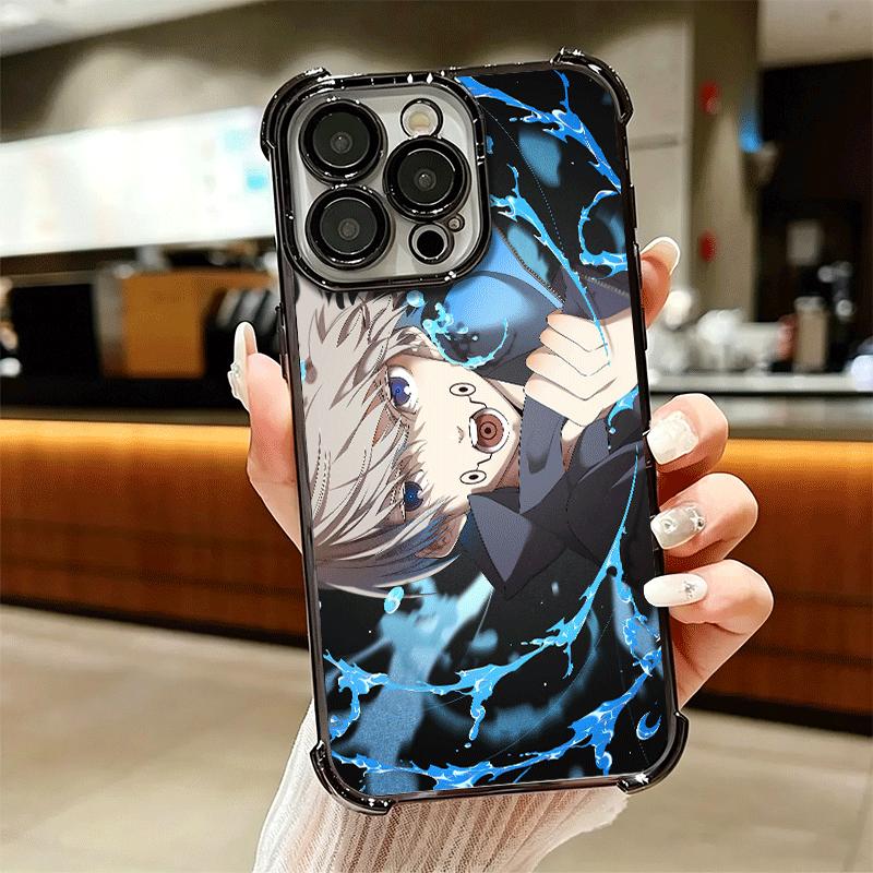 Japan Anime JUJUSU KAISENS Soft Phone Case For iPhone 15 16 17 Air 14 Pro Max 16E Plus 13 12 Mini Plating Anti-Fall Fundas