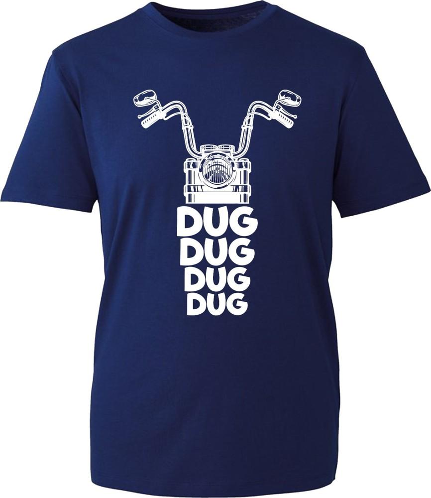 Biker Funny Dug Dug Dug TShirt Retro Vintage Bike Lovers Unisex Gift Tee Top S