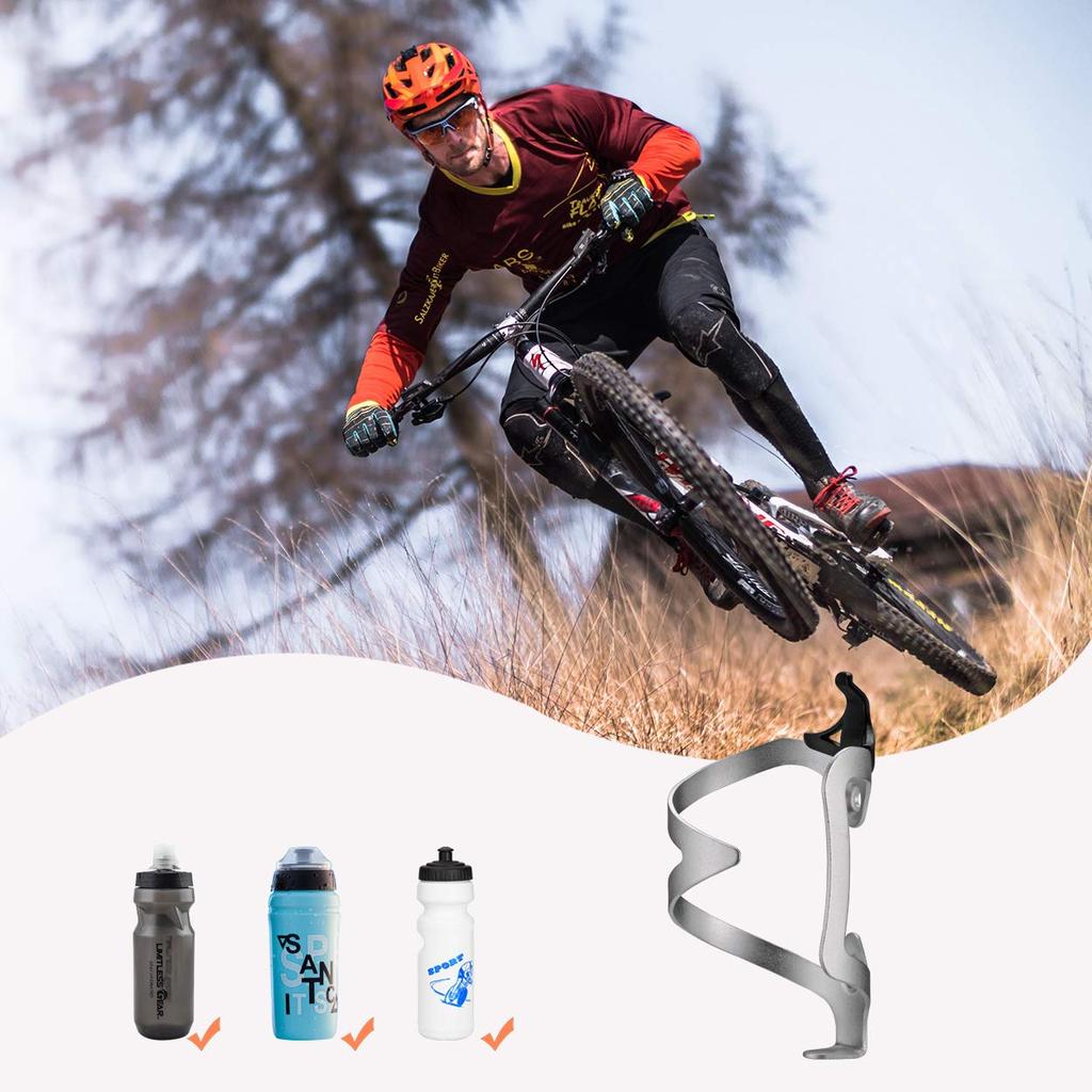 Suporte de Garrafa ROCKBROS para Bicicletas e Estrada Liga de Alumínio Garrafa Inclui Montagem Disponível em Cinco Cores Bicicletas, Suporte, Ultraleve, Ferramentas,