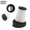 1/2X Filter For Grundig Cyclonic 21.6V 917800890 For Invictus 1 For Domo 21.6V