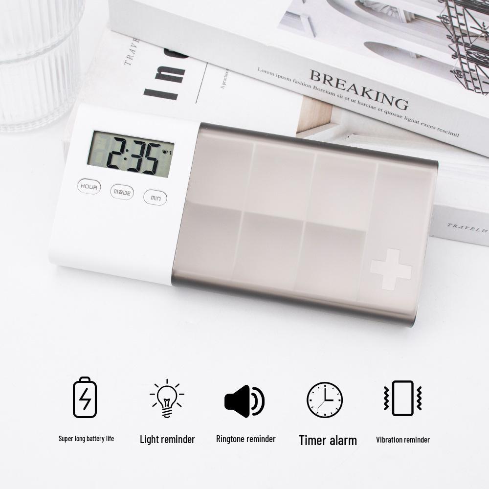 Portable Smart Medicine Box with Compartmentalized Design and Moisture-Proof Seal for Medication Reminders