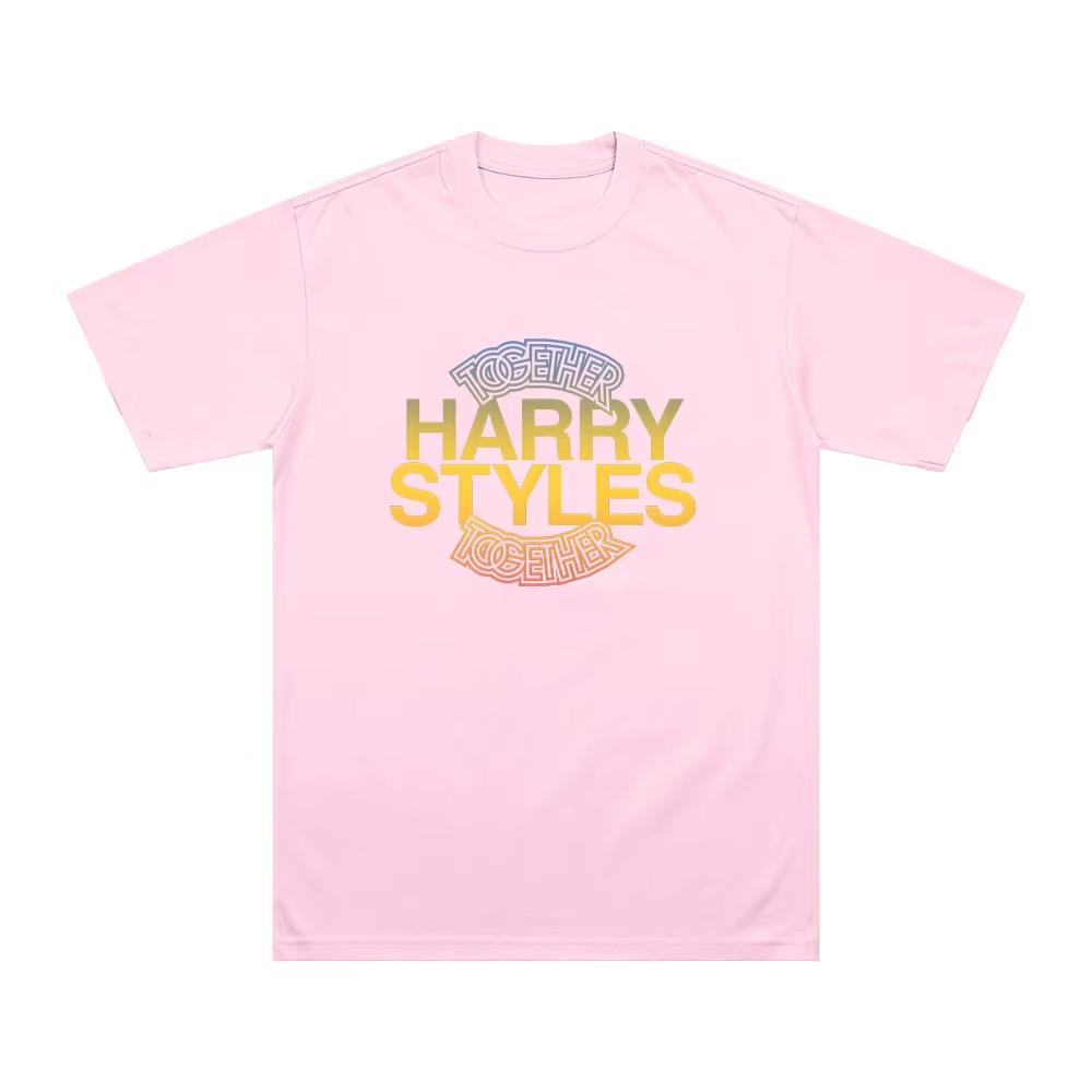 HarryStyle Together Graphic Print T Shirts Y2k Harajuku Streetwear Men and Women Short Sleeved Fashion New Cotton Top