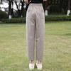 Women's High-Waist Elastic Cropped Casual Pants