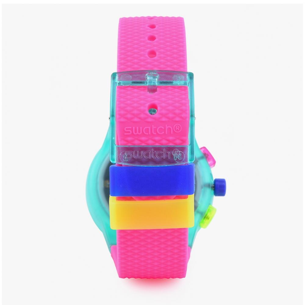 Swatch SuSg408 Neon FlaSh Arrow Ceas Bărbătesc din Uretan