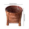 Woven Blumentopf Hand Abnehmbare mit Stand Bambus Korb Trockenen für