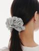 Hyeres Lor Colombe D'Or (W) Pleated Hair Scrunchie Silver Hl1H66104Svxxx