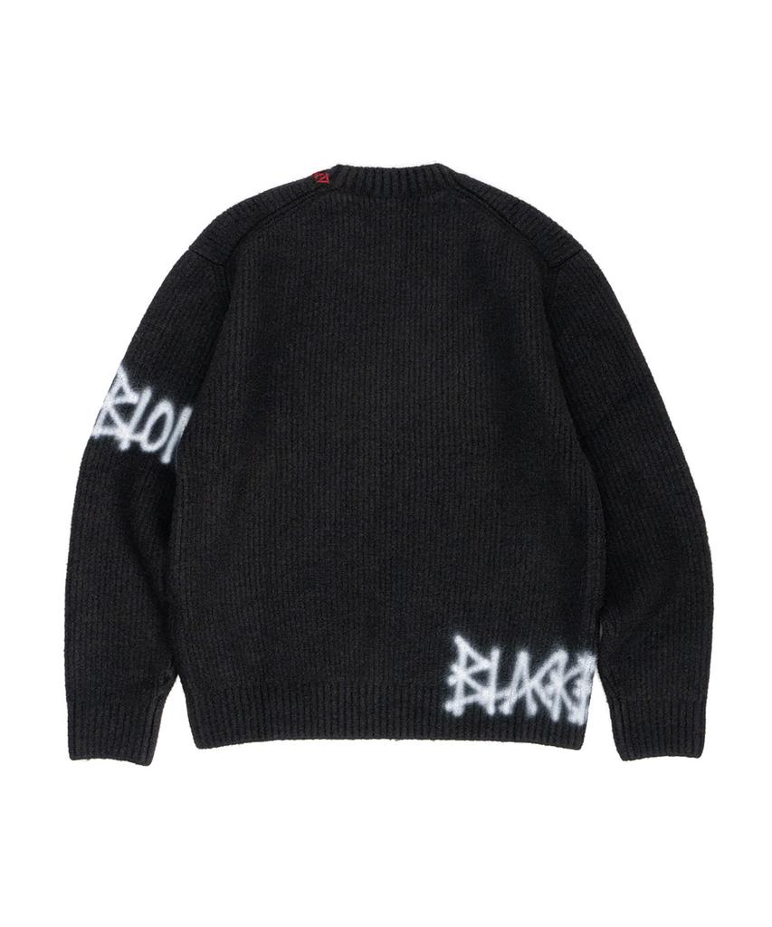BLACKBLOND Bibbidi Disorder Graffiti Logo Sweater (Black)