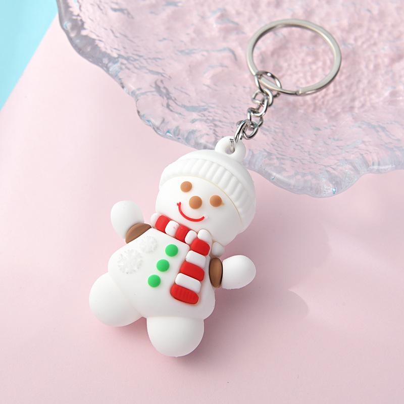 Детские подарки Рождественский брелок в виде лося со снеговиком Подвеска Счастливого — фото 8