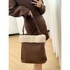 Autumn and Winter New Imitation Lamb Plush Bag Women's 2023 New Large-capacity Niche Single Shoulder Crossbody Commuter Bucket Bag