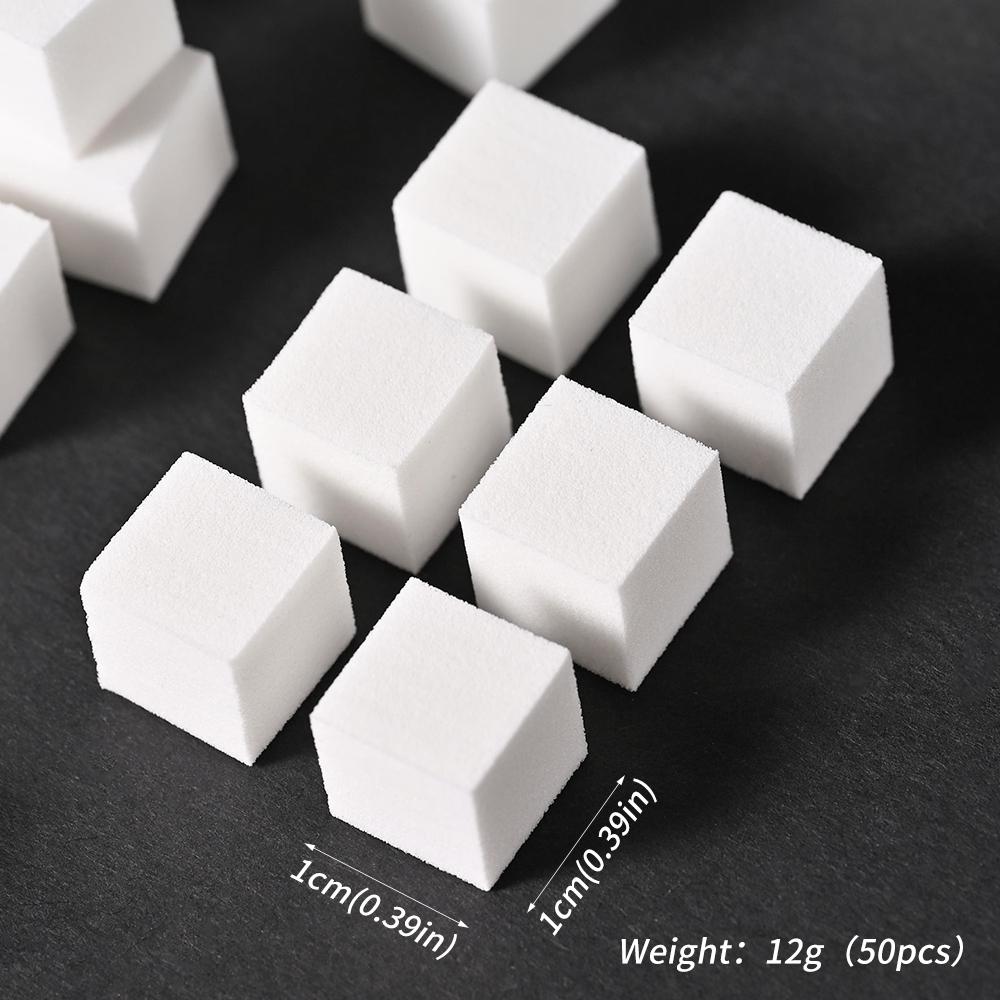 50 teile/beutel Weiche Nail art Schwämme Gradienten Stamper Werkzeuge Farbe Verblassen Malerei Maniküre Make-Up DIY Nagel Schwamm Pinsel Zubehör 1cm